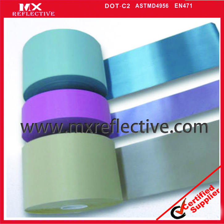 Color reflective tape POLYESTER backing